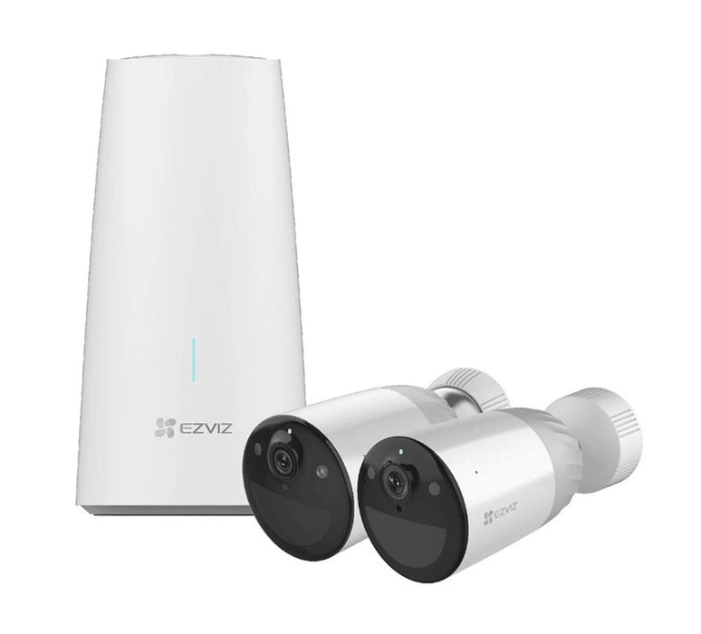 EZVIZ BC1-B2 Smart Home Security: 2x Camera Pack with Base Station - The Technology Store
